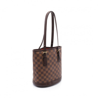 Louis Vuitton Male Damier Ebene Shoulder Bag PVC Leather Brown