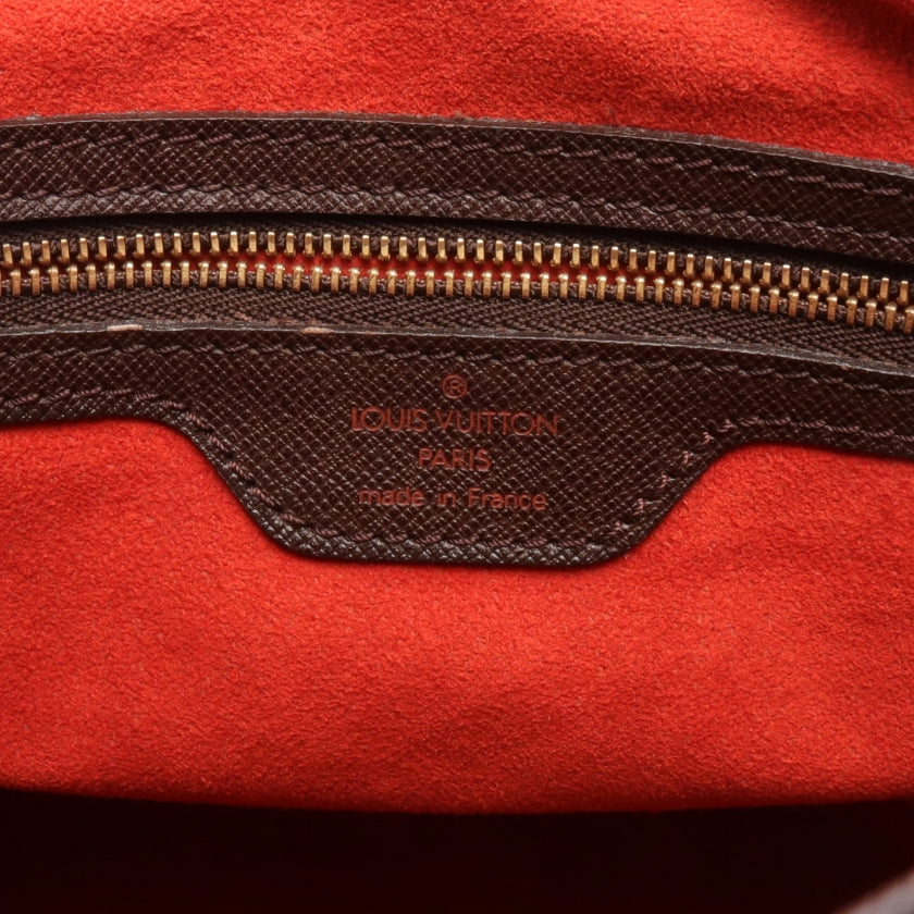 Louis Vuitton Male Damier Ebene Shoulder Bag PVC Leather Brown
