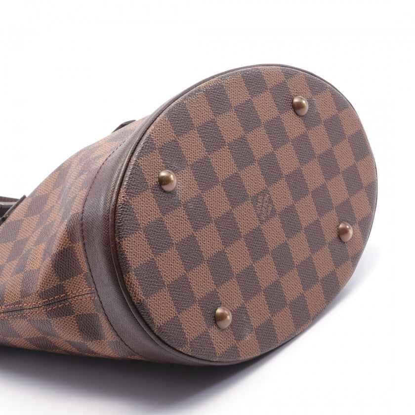 Louis Vuitton Male Damier Ebene Shoulder Bag PVC Leather Brown