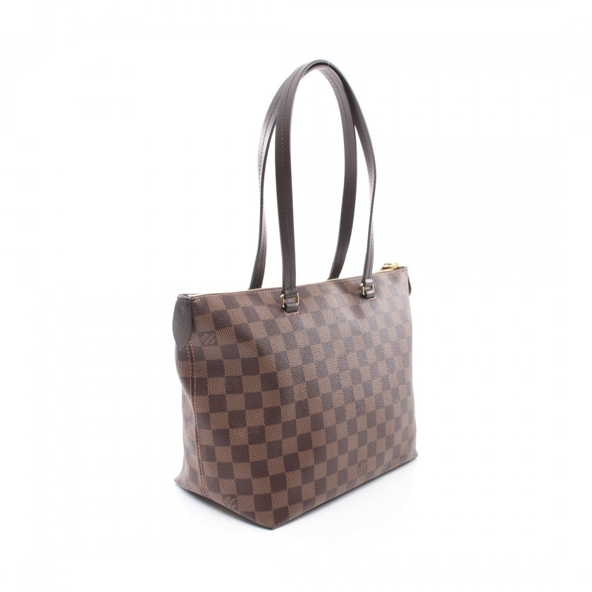 Louis Vuitton Jena PM Damier Ebene Shoulder Bag Leather Brown