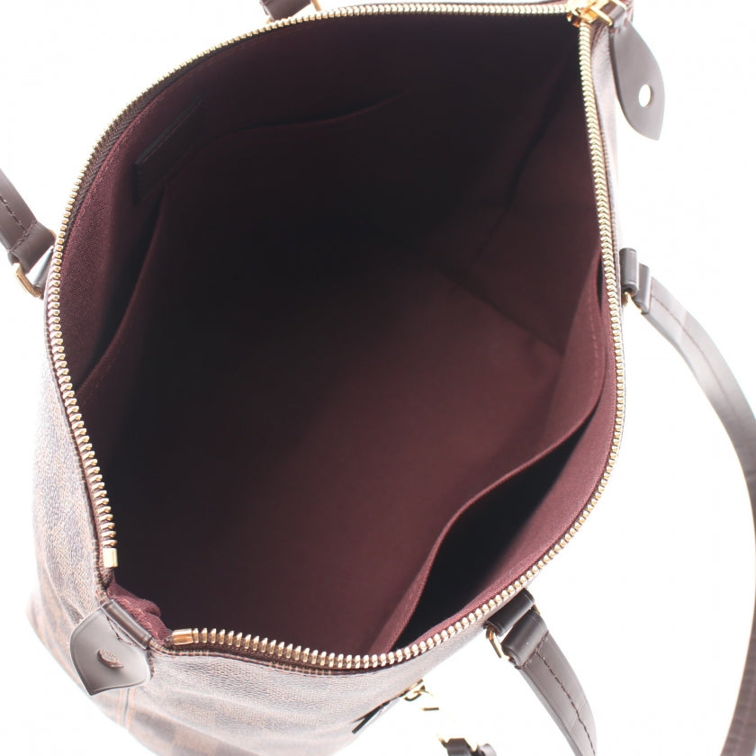 Louis Vuitton Jena PM Damier Ebene Shoulder Bag Leather Brown