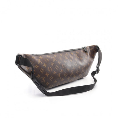 Louis Vuitton Christopher Bum Bag Monogram Macassar Leather Brown Black