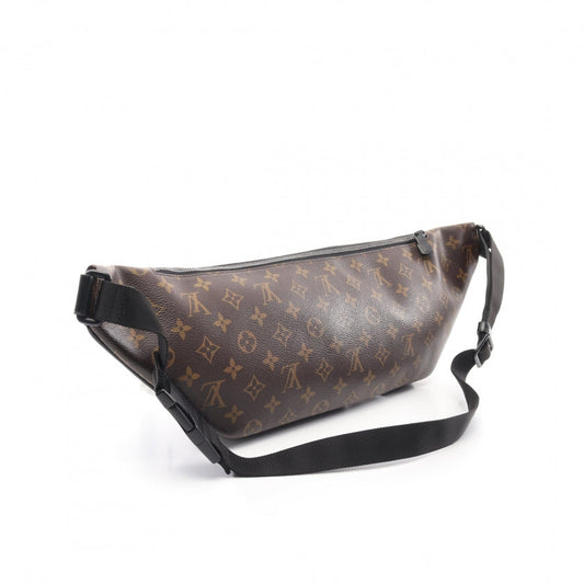 Louis Vuitton Christopher Bum Bag Monogram Macassar Leather Brown Black