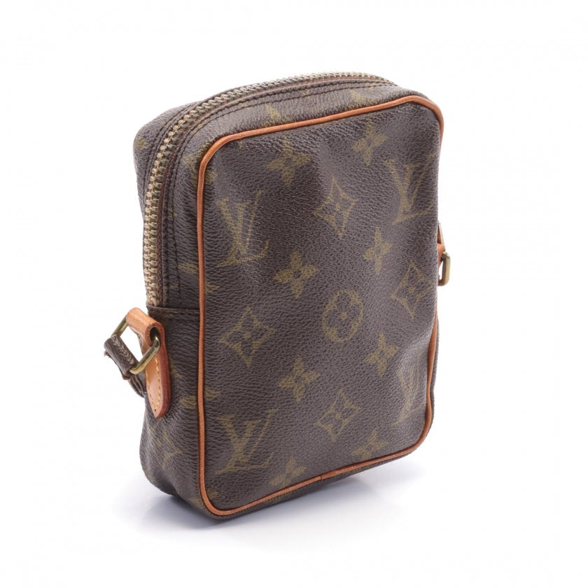Louis Vuitton Mini Danube Monogram Shoulder Bag Leather