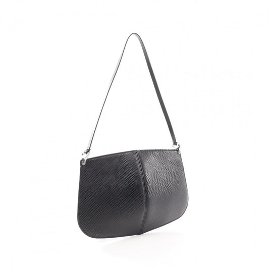 Louis Vuitton Pochette Demi Lune Epi Noir Handbag Leather