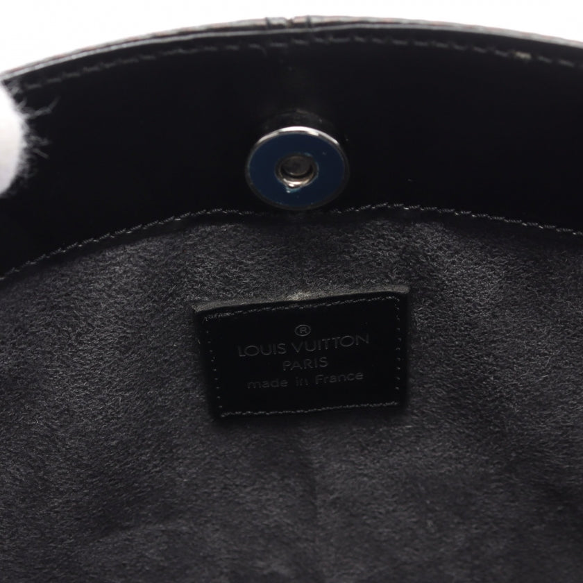 Louis Vuitton Pochette Demi Lune Epi Noir Handbag Leather