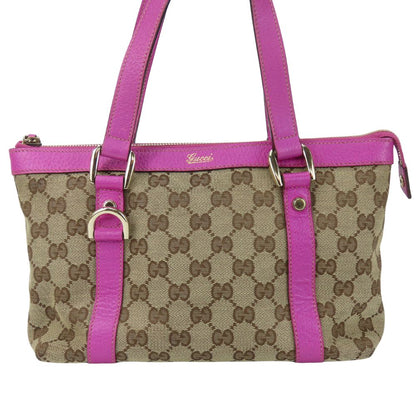 Gucci GG Canvas Leather Handbag