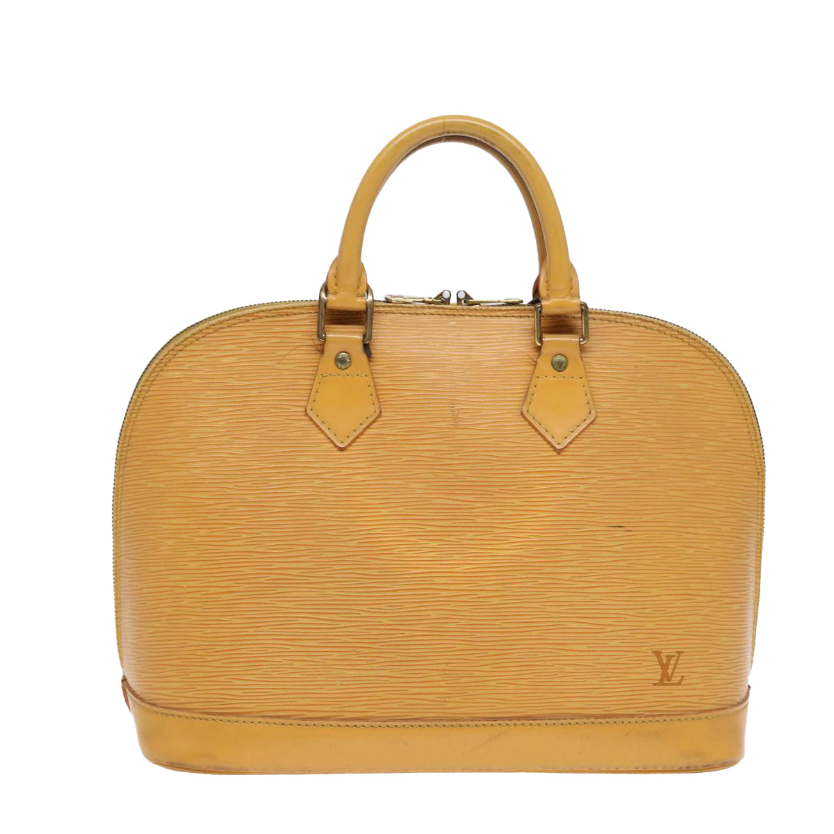LOUIS VUITTON Epi Alma Hand Bag Yellow M52149 LV Auth 84913