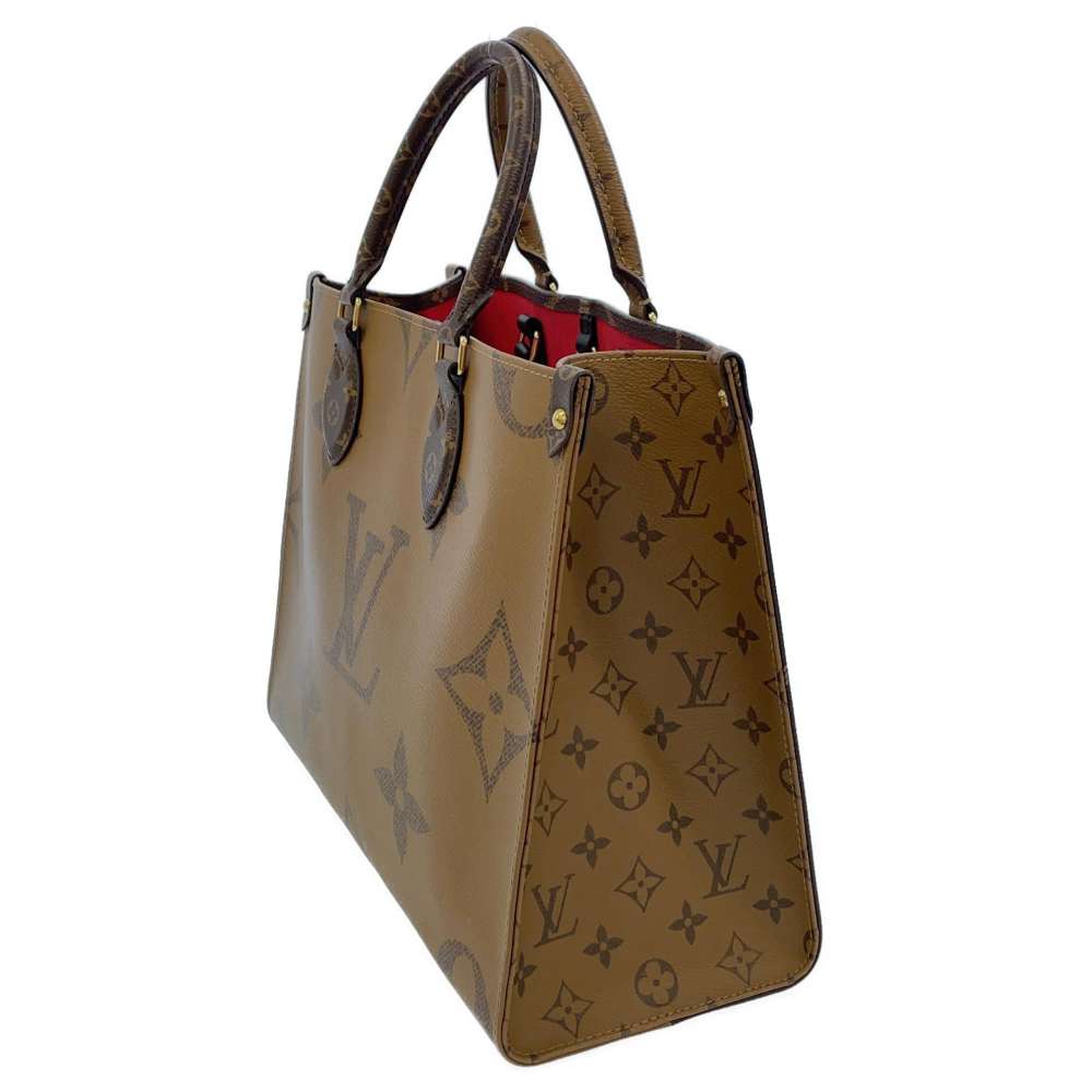 Louis Vuitton Shoulder Bag Monogram Reverse Giant On The Go MM
