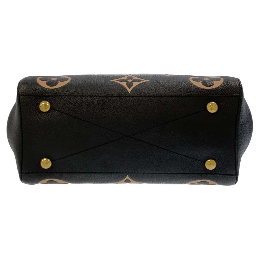 Louis Vuitton Handbag Monogram Emplant Montaigne MM Black