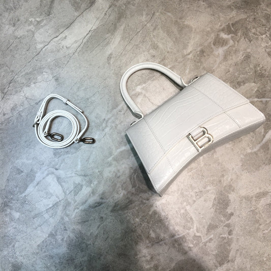 BLN-Ciaga Hourglass Small Handbag In White, For Women,  Bags 9in/23Amelia5935461LR6Y9016