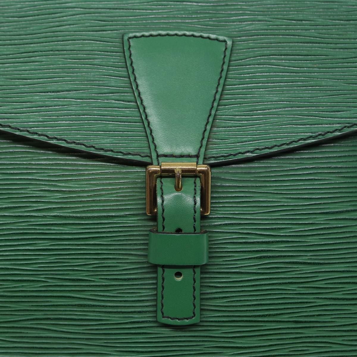 LOUIS VUITTON Epi Jeune Fille MM Shoulder Bag Green M52154 LV Auth 85305