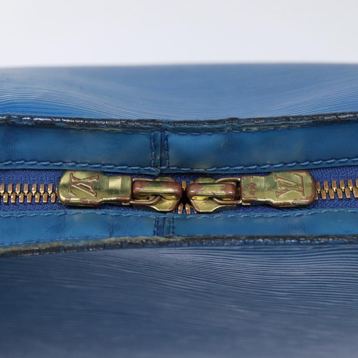 LOUIS VUITTON Epi Lussac Shoulder Bag Blue M52285 LV Auth 85306