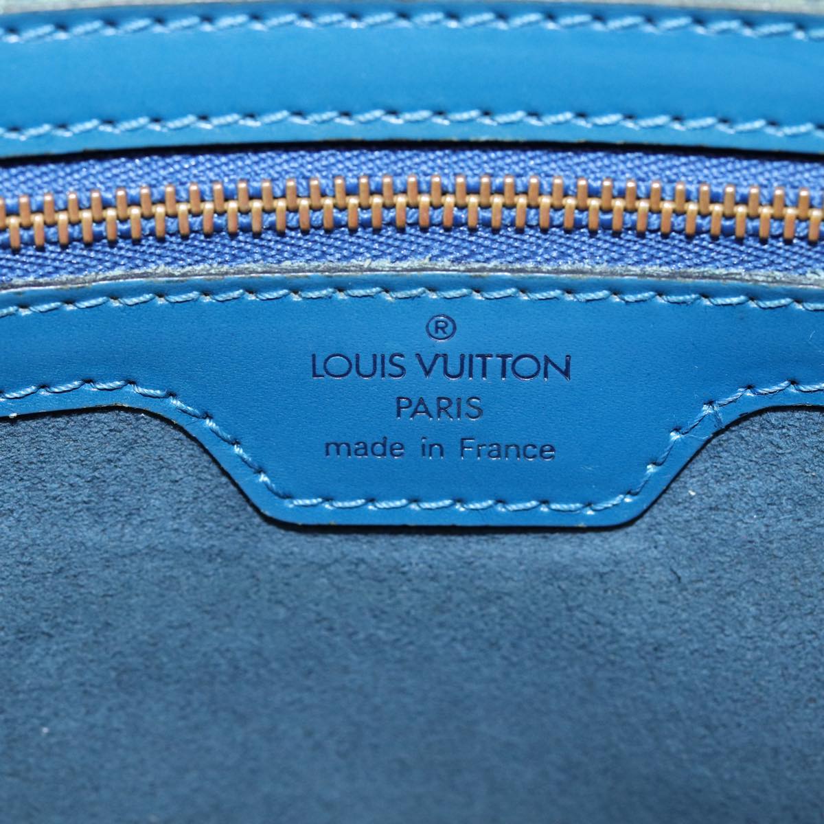 LOUIS VUITTON Epi Lussac Shoulder Bag Blue M52285 LV Auth 85306