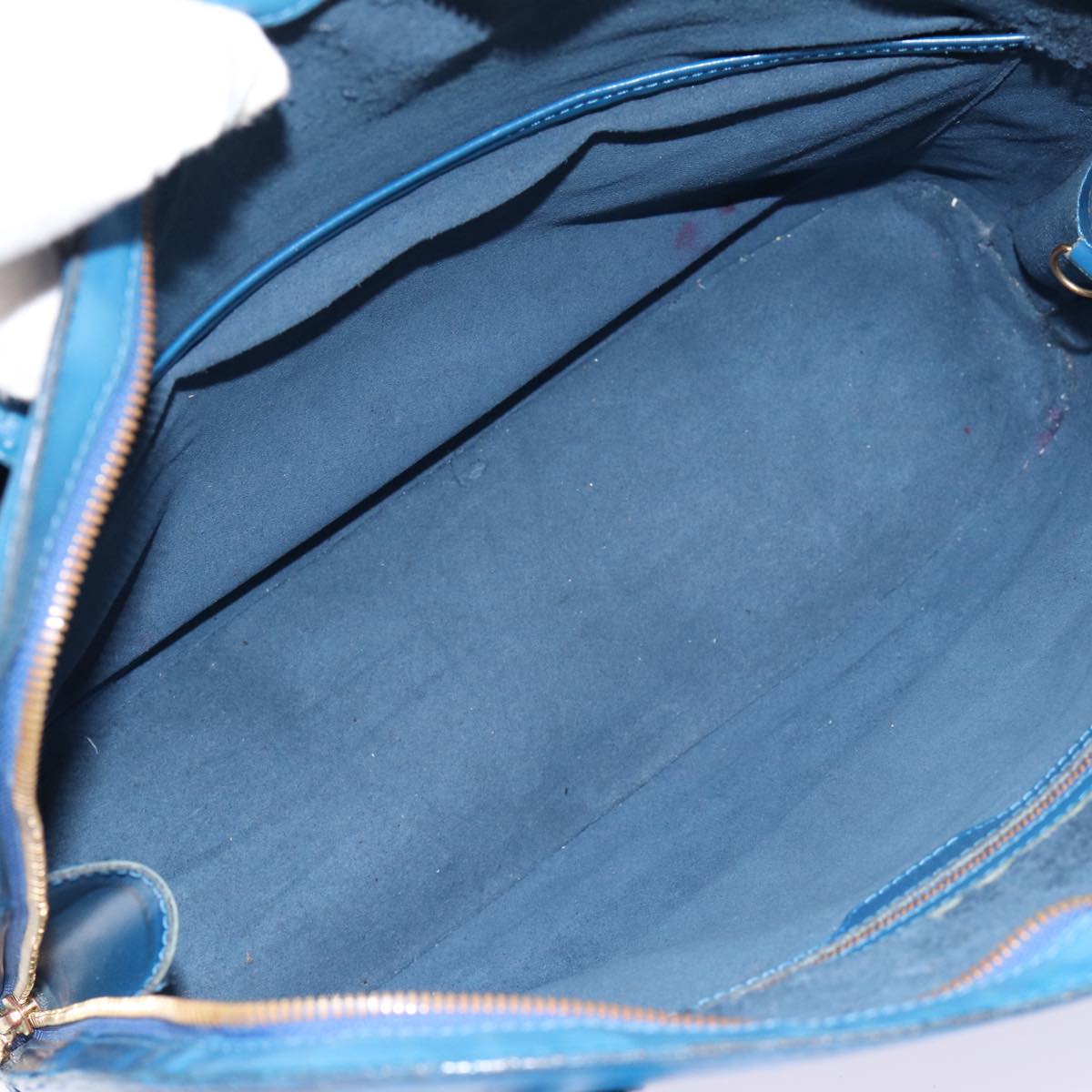 LOUIS VUITTON Epi Lussac Shoulder Bag Blue M52285 LV Auth 85306