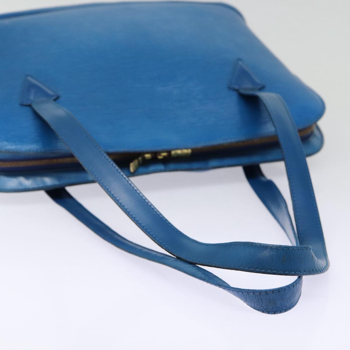 LOUIS VUITTON Epi Lussac Shoulder Bag Blue M52285 LV Auth 85306