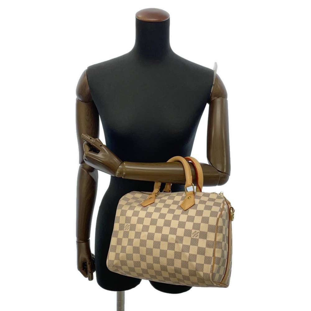 Louis Vuitton Handbag Damier Azur Speedy Bandouliere 25