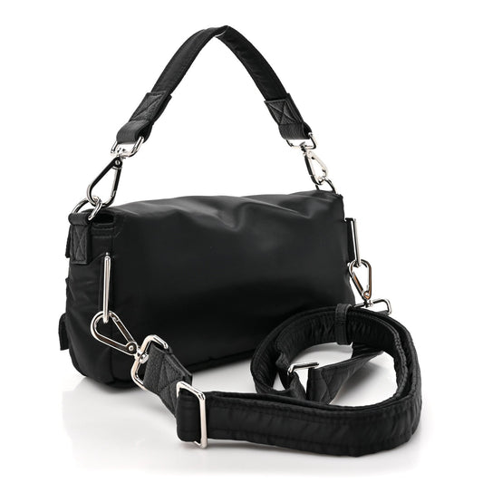 Amelia Econyl Cuoio Romano Multipocket Baguette Black