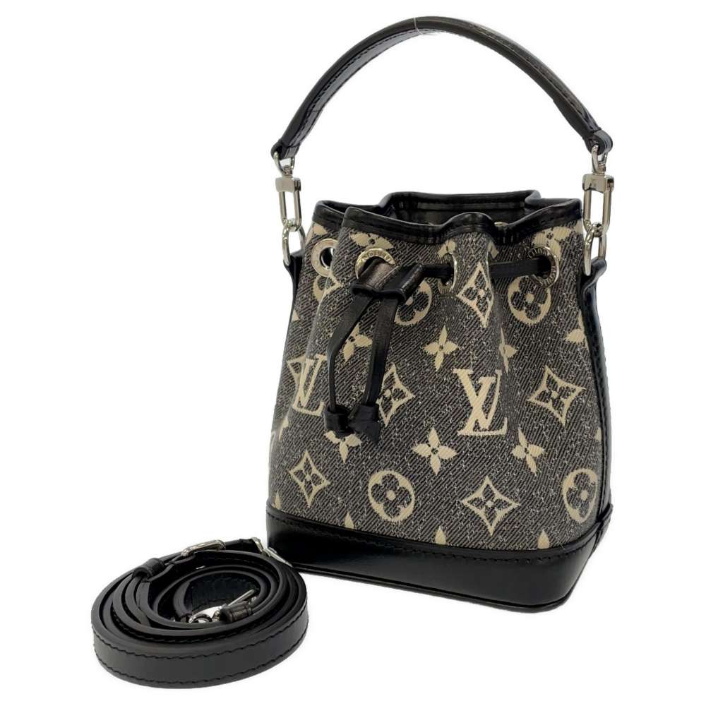 Louis Vuitton Shoulder Bag Monogram Jacquard Denim Nano Noe