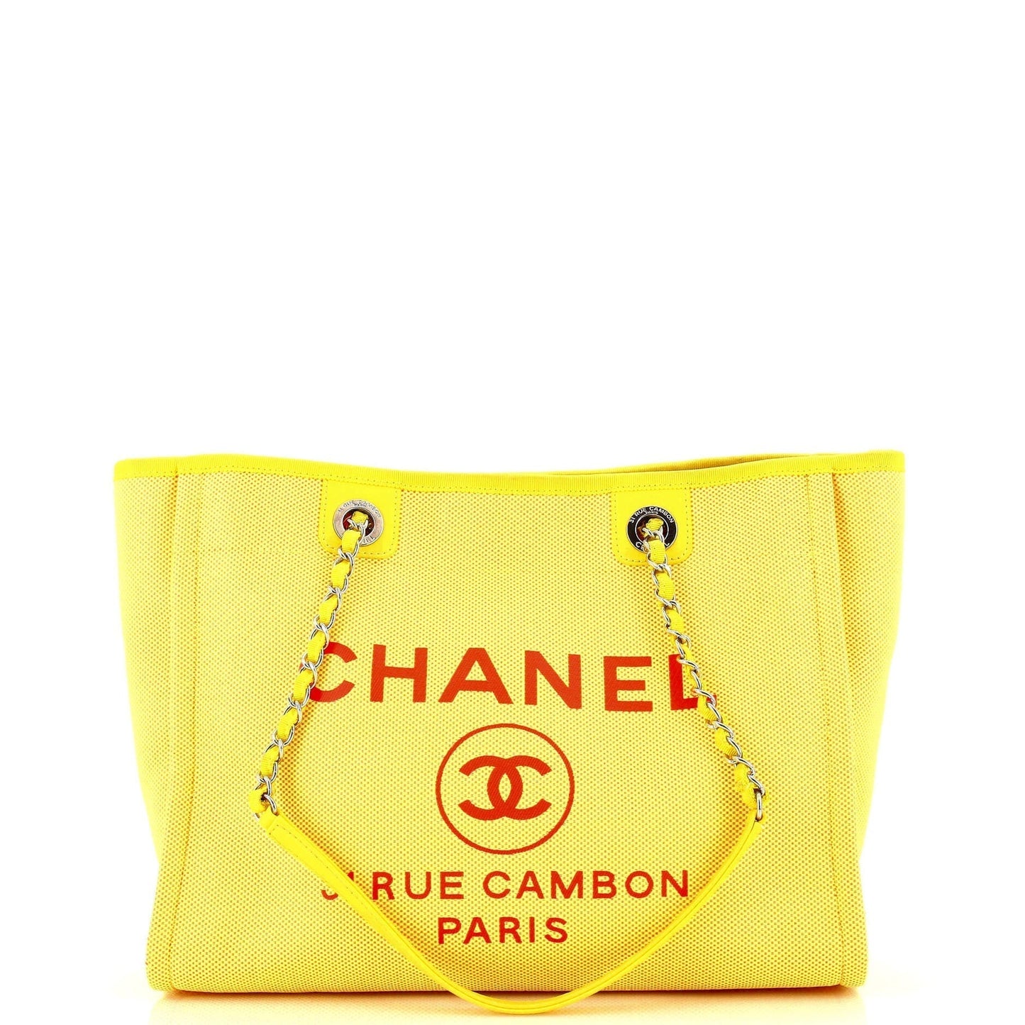 CHANEL Deauville Tote Mixed Fibers Small