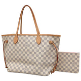 Louis Vuitton Tote Bag Damier Azur Neverfull MM Pouch