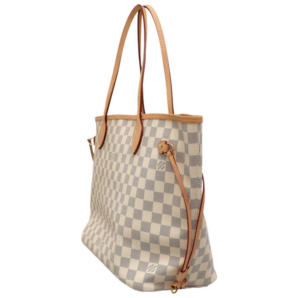 Louis Vuitton Tote Bag Damier Azur Neverfull MM Pouch