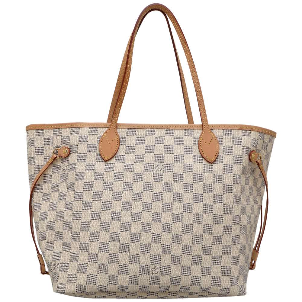 Louis Vuitton Tote Bag Damier Azur Neverfull MM Pouch