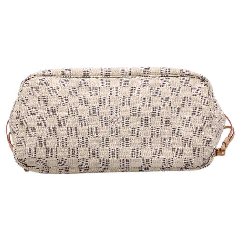 Louis Vuitton Tote Bag Damier Azur Neverfull MM Pouch