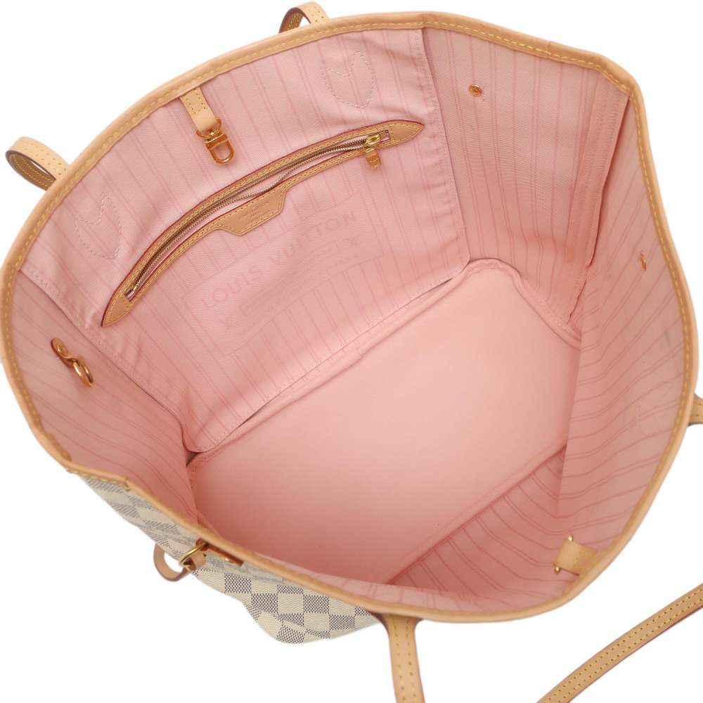 Louis Vuitton Tote Bag Damier Azur Neverfull MM Pouch