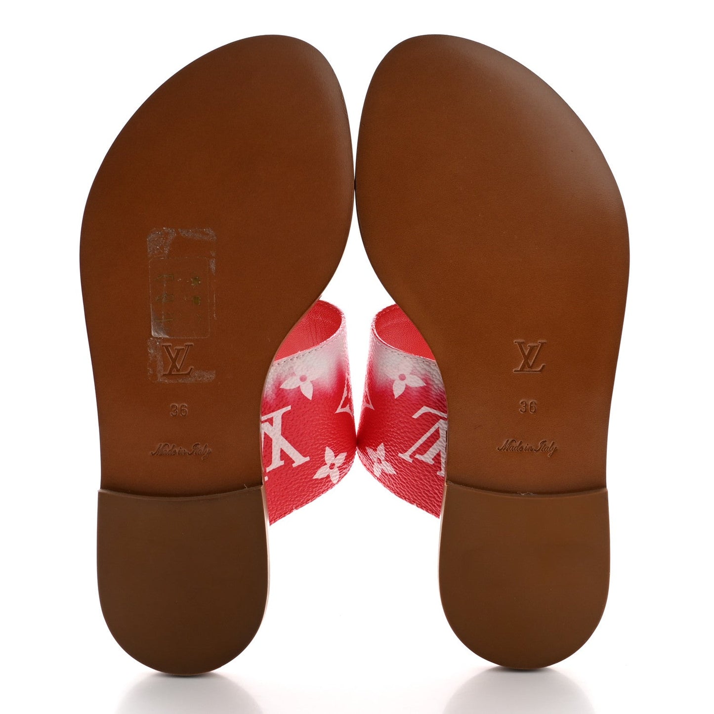 Louis Vuitton Monogram Escale Palma Sandals Rouge