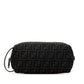 Fendi  Canvas Leather Clutch Bag Pouch (Pre-Owned)