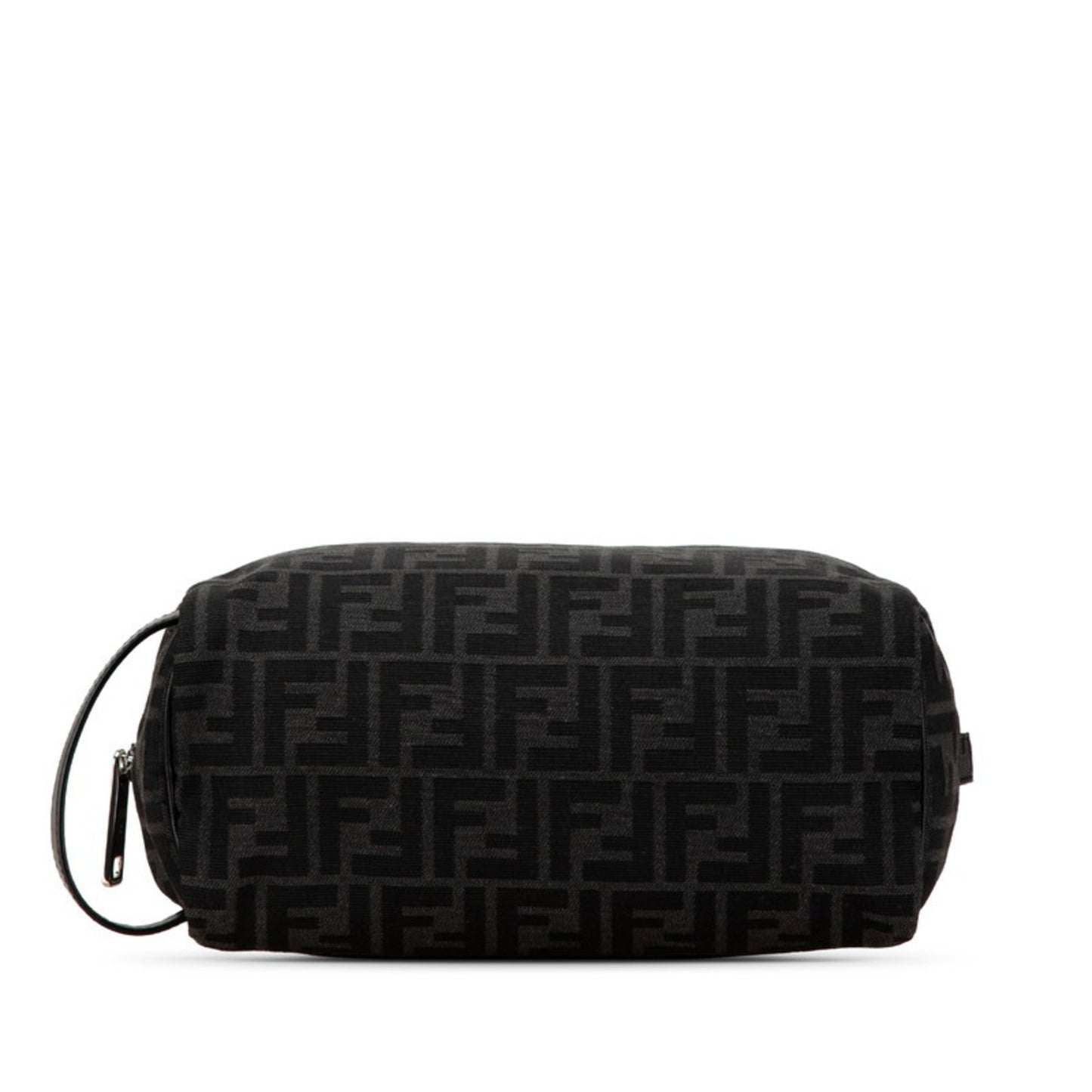 Fendi  Canvas Leather Clutch Bag Pouch (Pre-Owned)