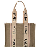 CHL - CC o? Woody Medium Canvas & Leather Tote