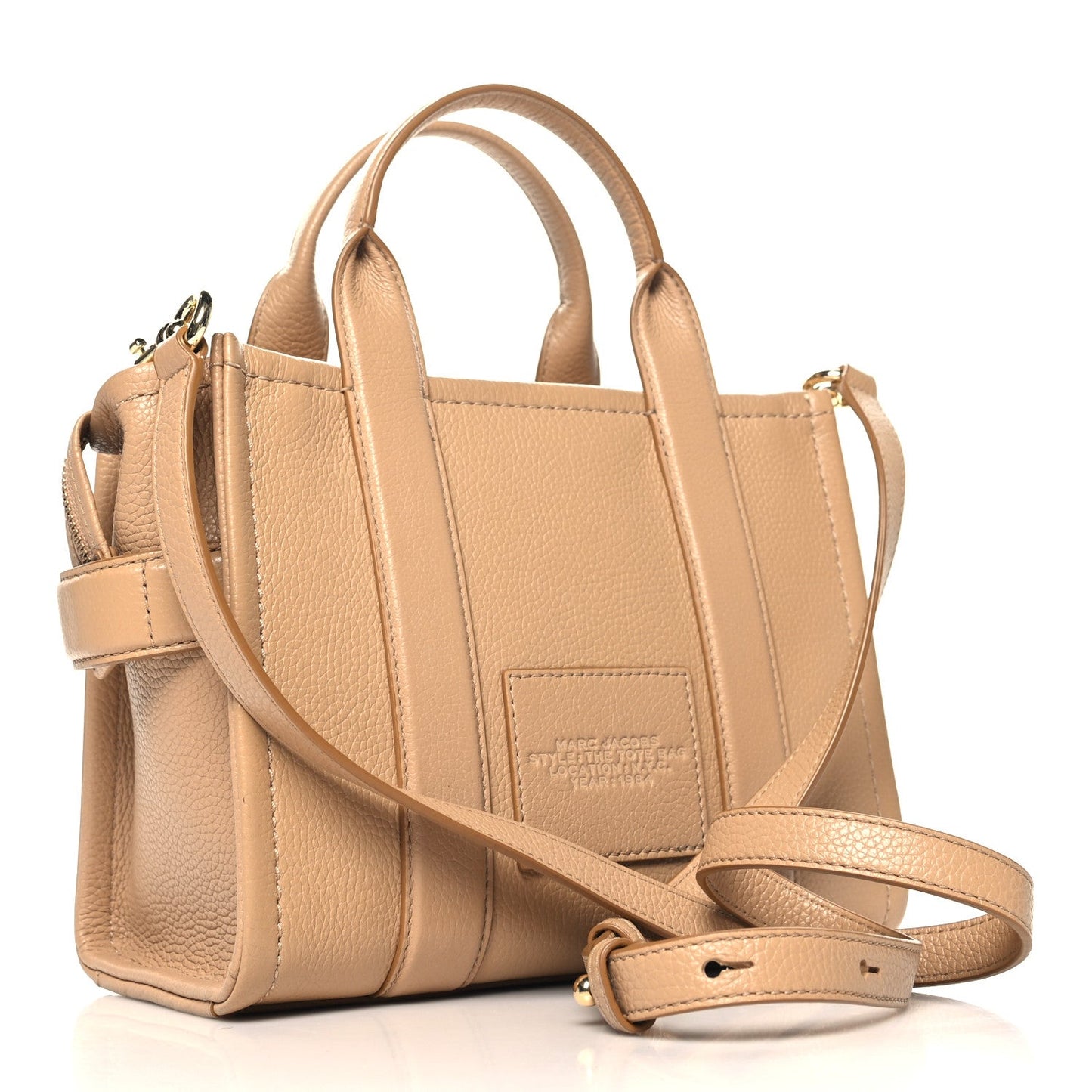 Marc Jacobs Grained Calfskin Small The Tote Camel