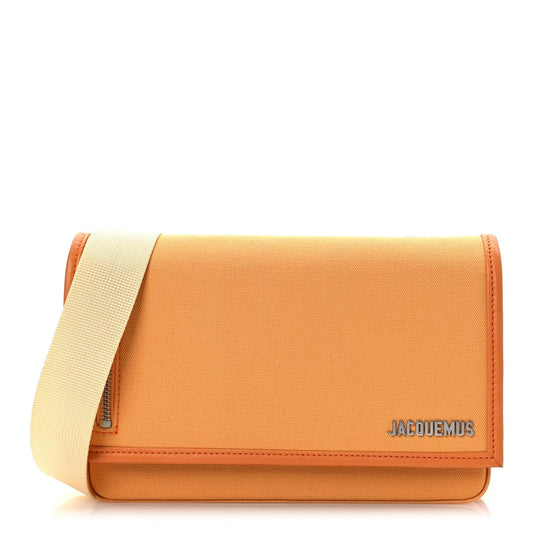 Jacquemus Canvas Le Messageru Bag Orange