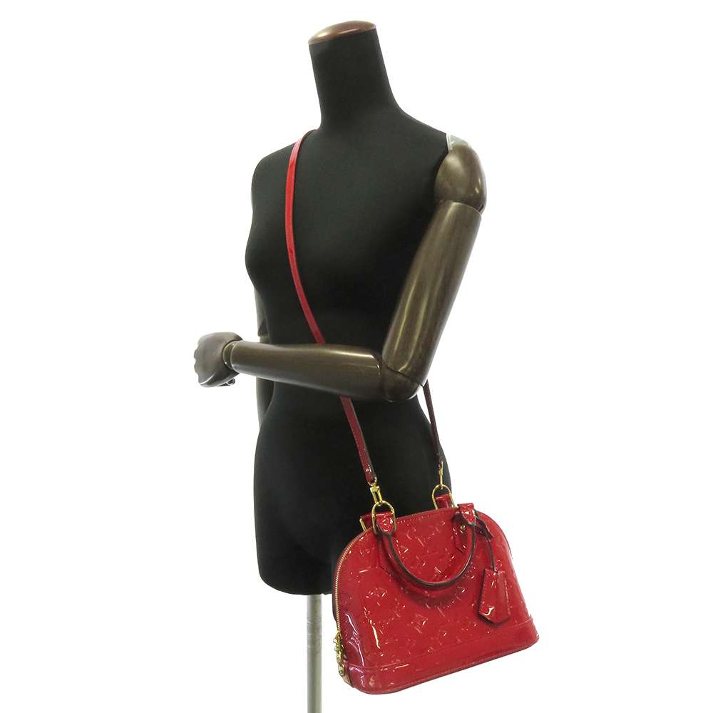 Louis Vuitton Monogram Vernis Alma BB Bag 2way Shoulder Bag