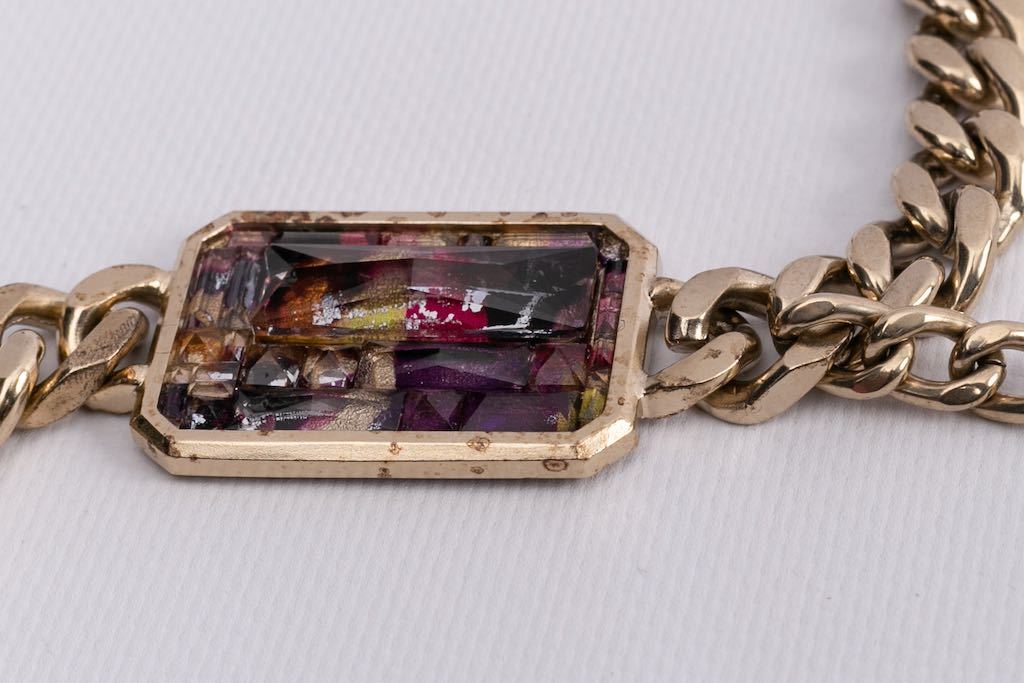 Collier gourmette Chanel Défilé