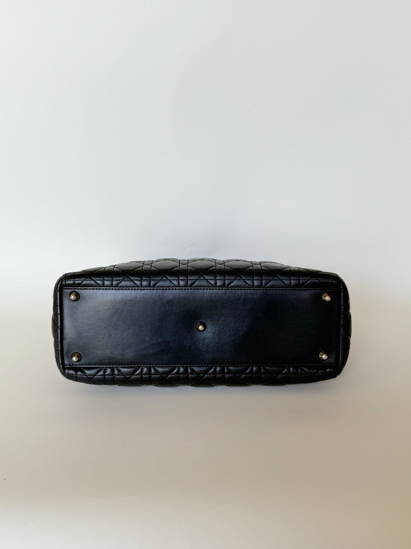 Christian Dior Lambskin Cannage Lady Dior Large