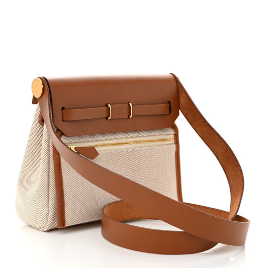 Amelia Military Toile Vache Hunter Herbag Zip Retourne 20 Ecru Beige Fauve