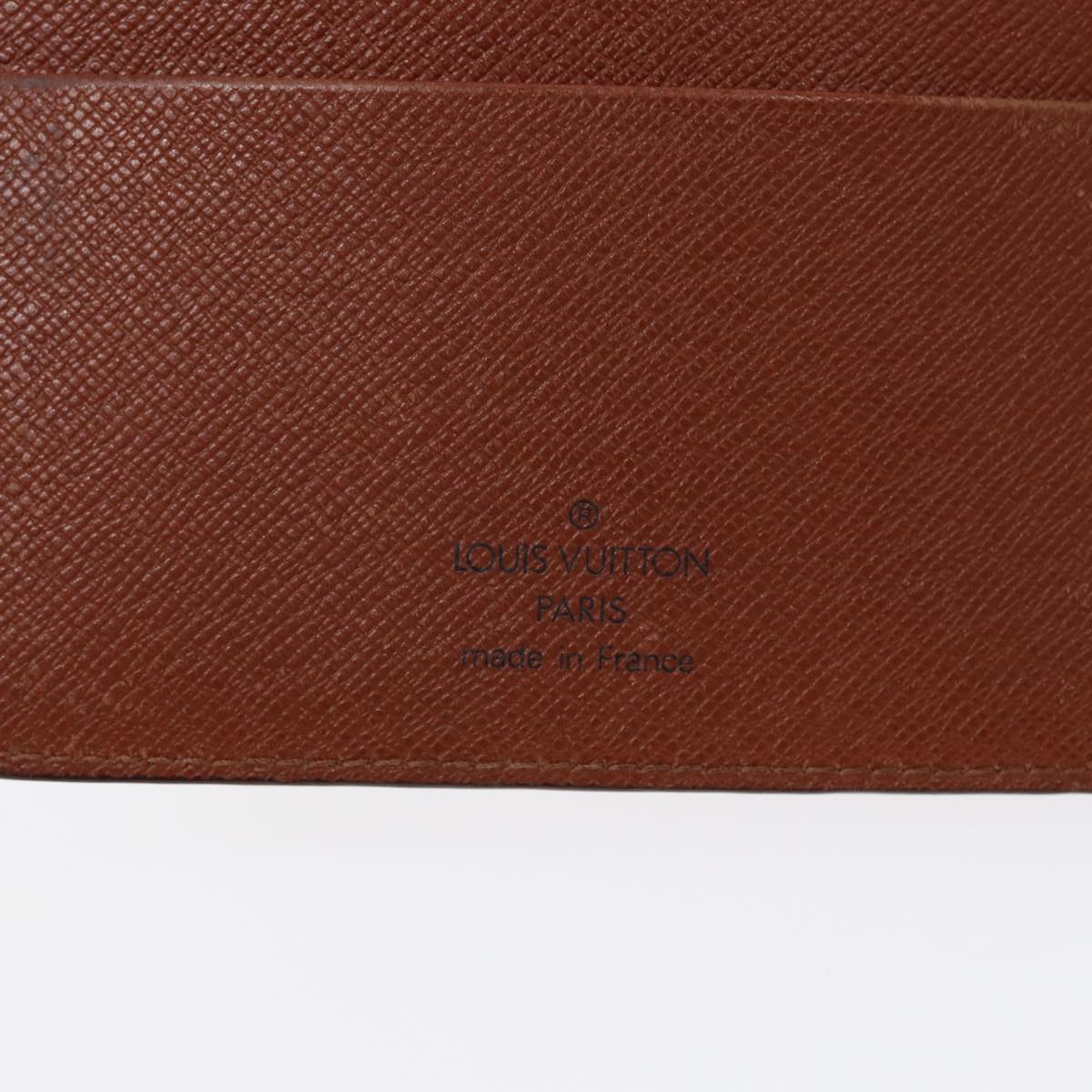 LOUIS VUITTON Epi Agenda MM Day Planner Cover Brown R20043 LV Auth 87334