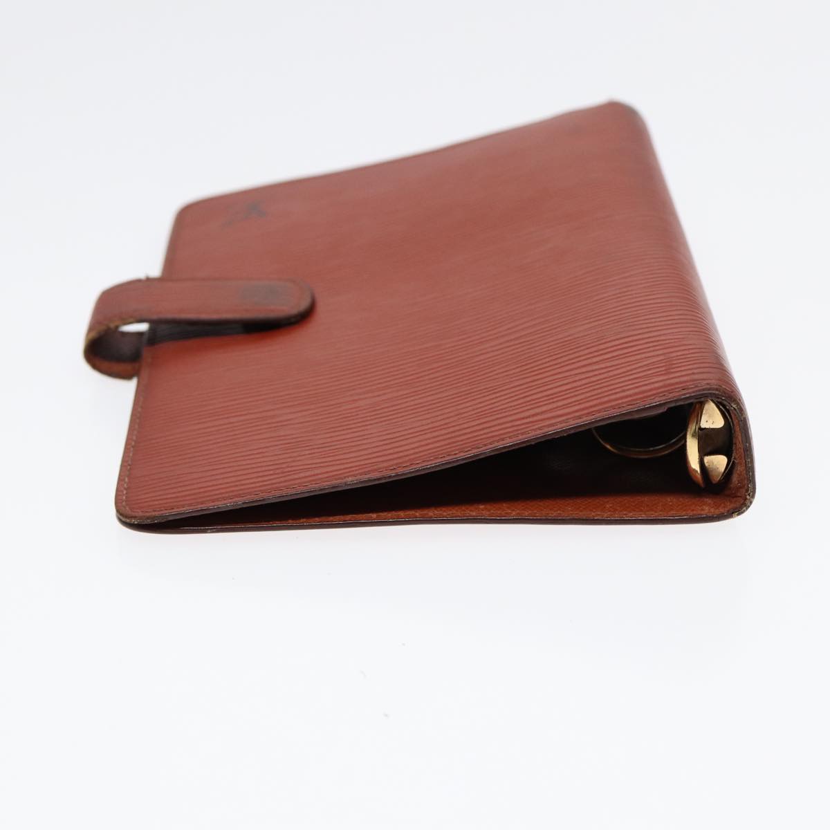 LOUIS VUITTON Epi Agenda MM Day Planner Cover Brown R20043 LV Auth 87334