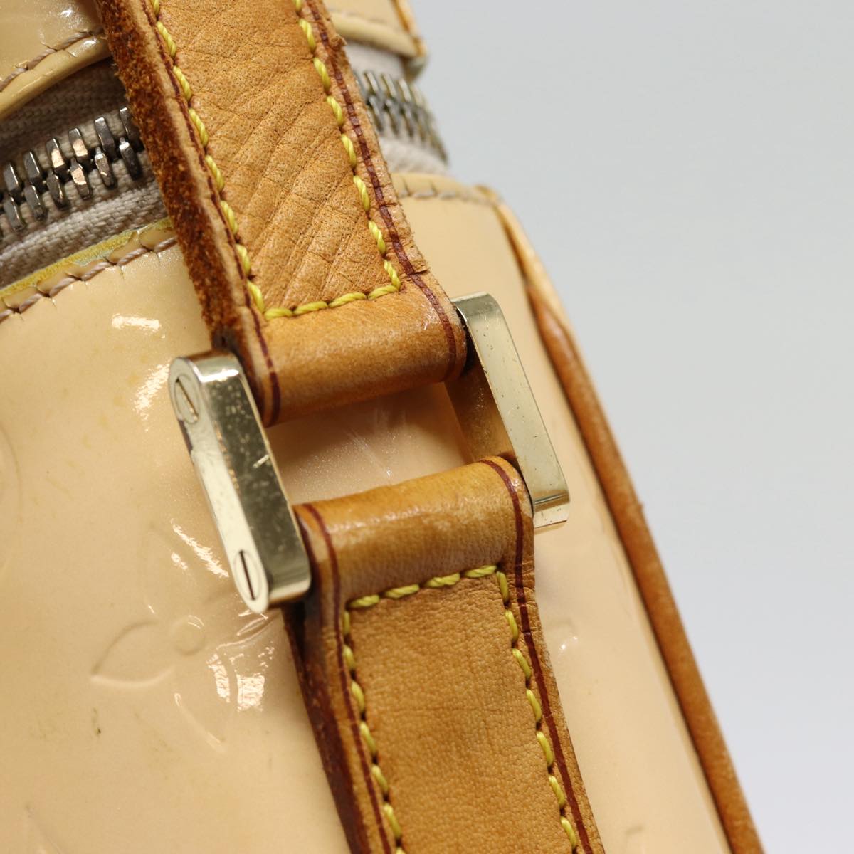 LOUIS VUITTON Vernis Sullivan Vertical Bag Marshmallow Pink M91298 LV Auth 87339