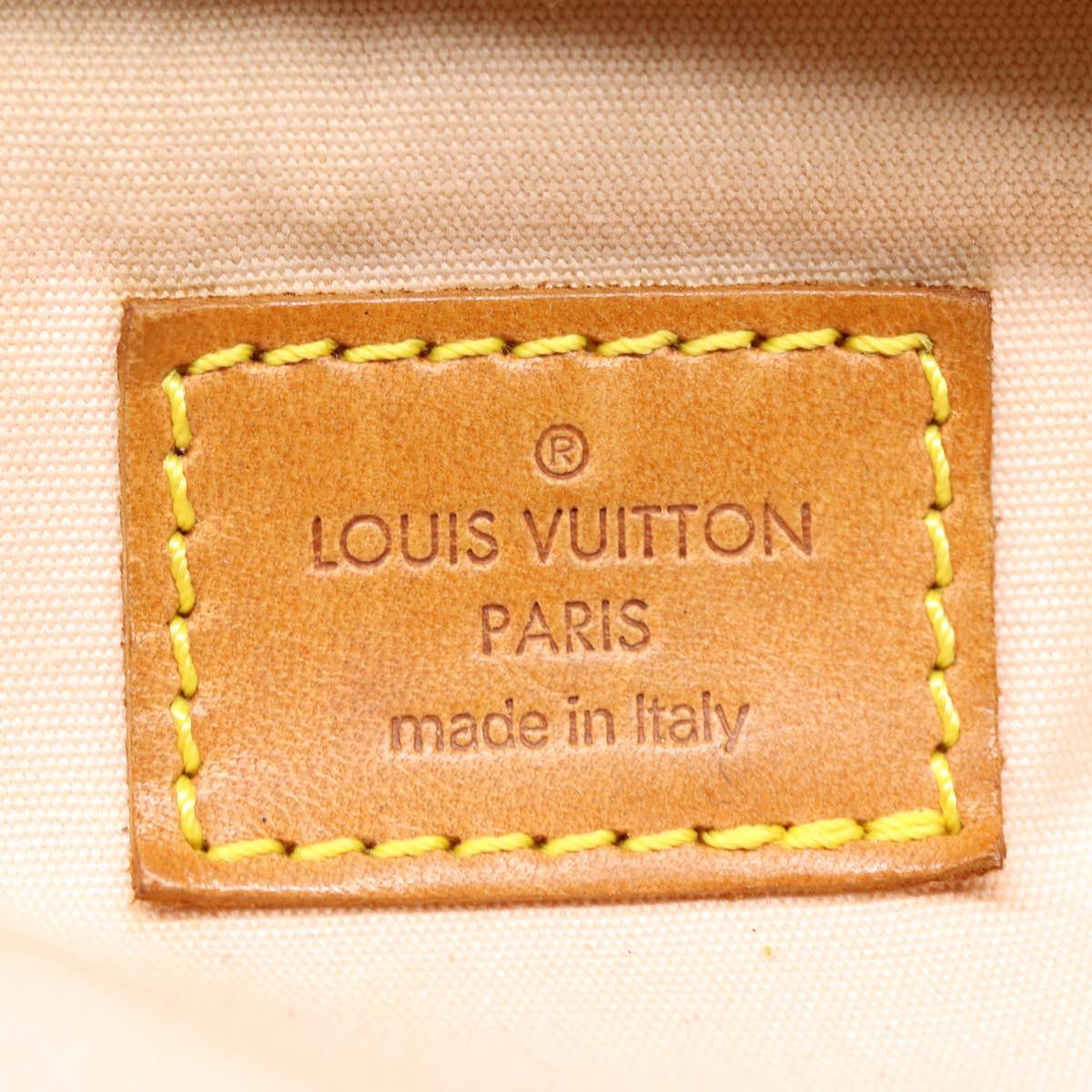 LOUIS VUITTON Vernis Sullivan Vertical Bag Marshmallow Pink M91298 LV Auth 87339