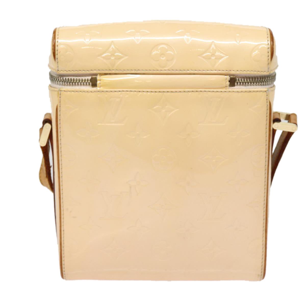 LOUIS VUITTON Vernis Sullivan Vertical Bag Marshmallow Pink M91298 LV Auth 87339