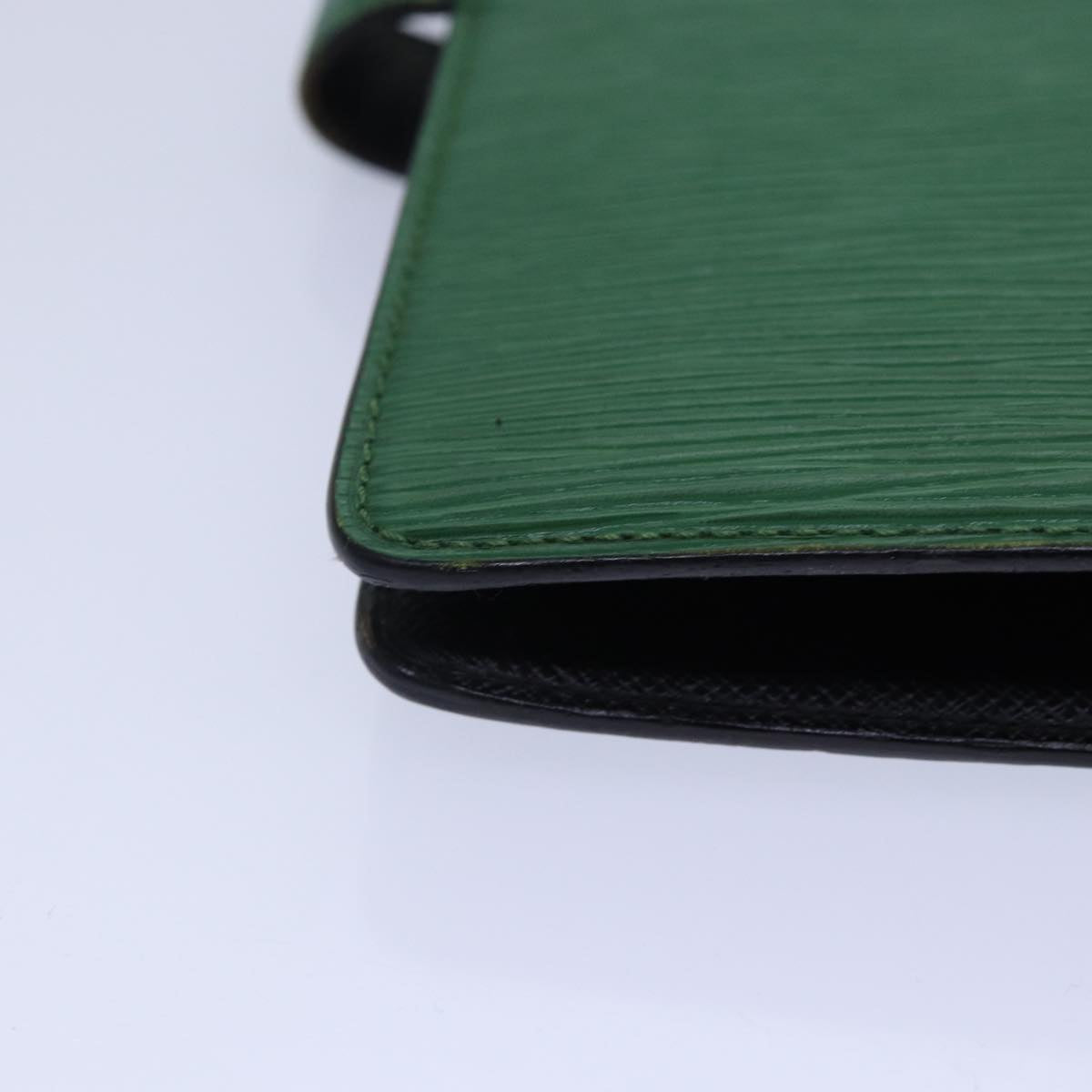 LOUIS VUITTON Epi Agenda MM Day Planner Cover Green R20044 LV Auth 87369
