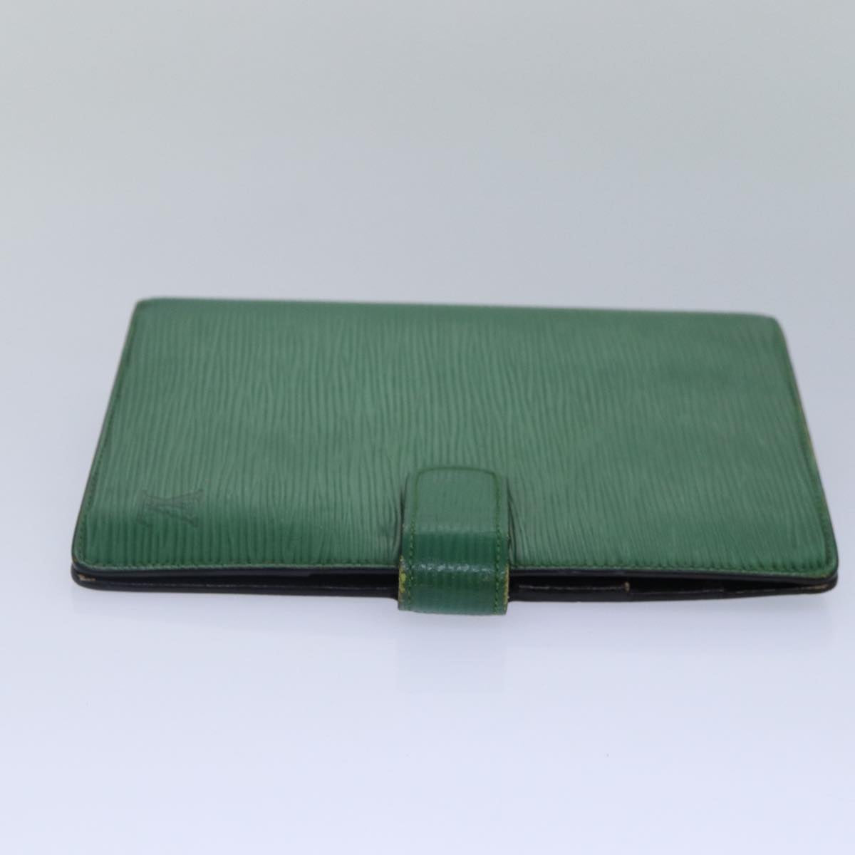 LOUIS VUITTON Epi Agenda MM Day Planner Cover Green R20044 LV Auth 87369