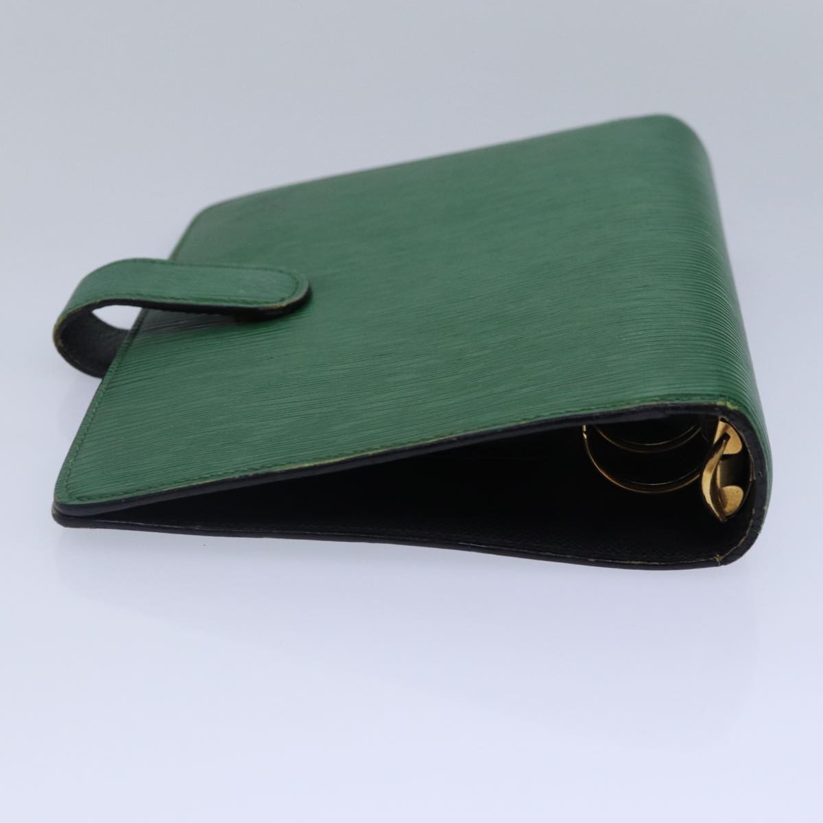 LOUIS VUITTON Epi Agenda MM Day Planner Cover Green R20044 LV Auth 87369