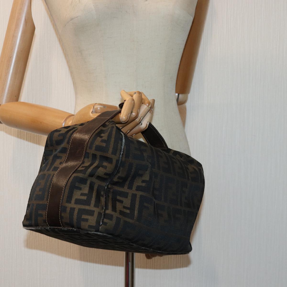 Fendi Zucchino  Canvas Clutch Bag