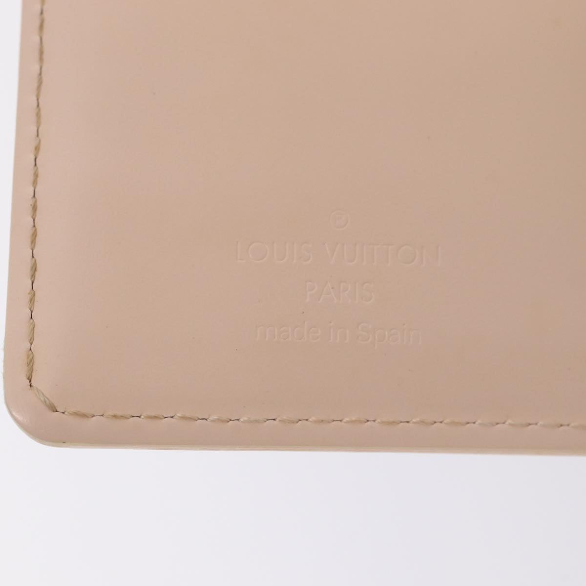 LOUIS VUITTON Vernis Agenda PM Day Planner Cover Pink R21007 LV Auth 87372