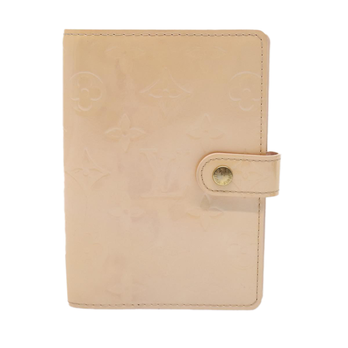 LOUIS VUITTON Vernis Agenda PM Day Planner Cover Pink R21007 LV Auth 87372